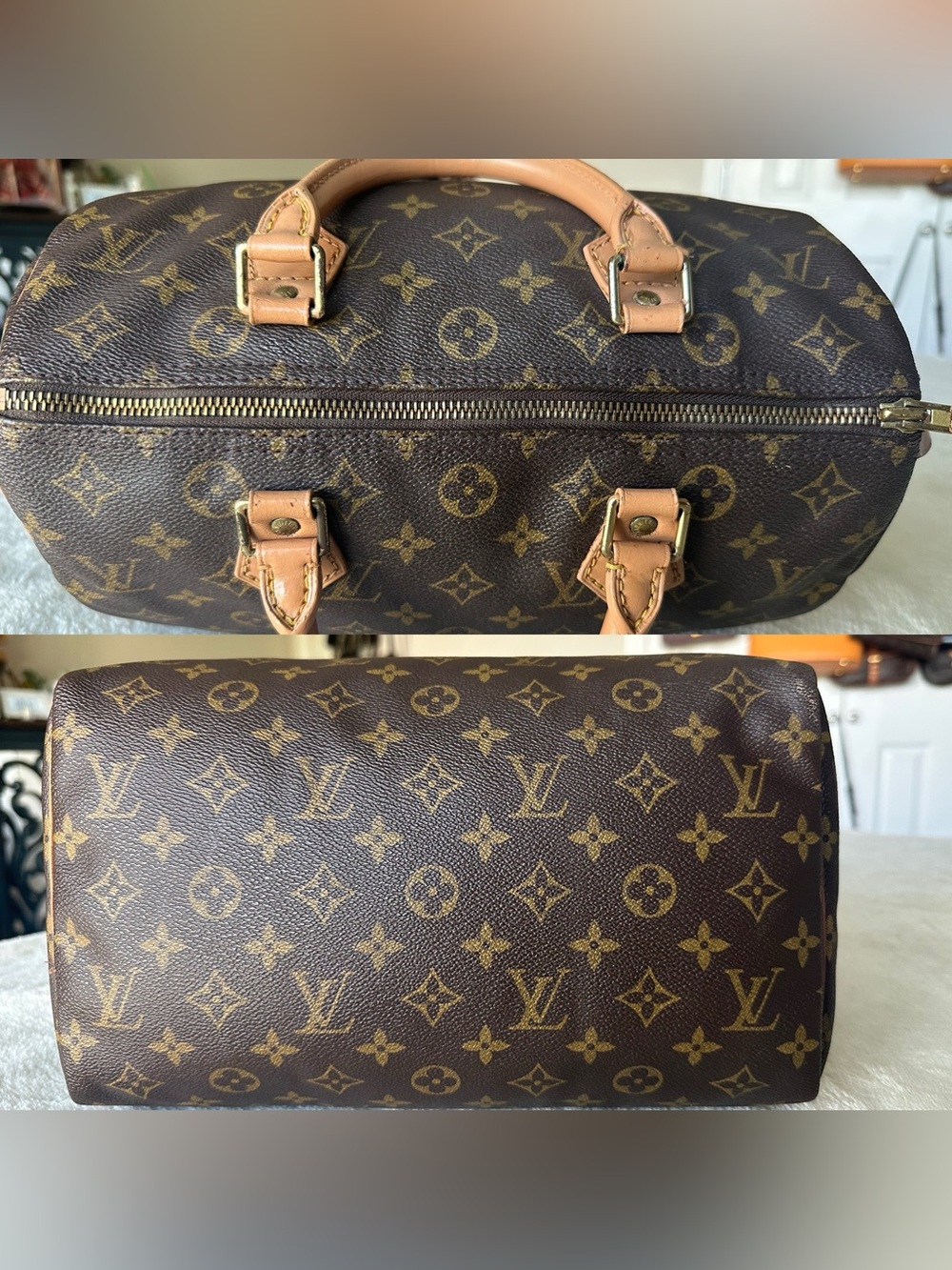 Louis Vuitton Brown Monogram Speedy 30 Handbag - Picture 4 of 16